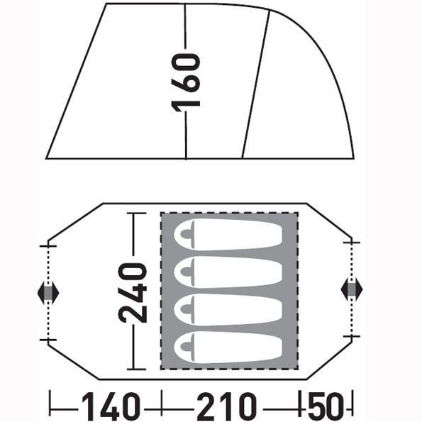 Палатка «Велес 4 v.2» Палатка «Велес 4 v.2»